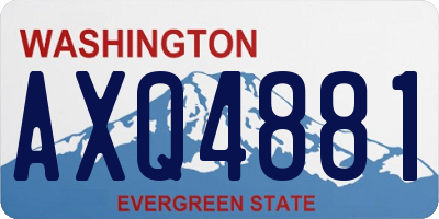 WA license plate AXQ4881