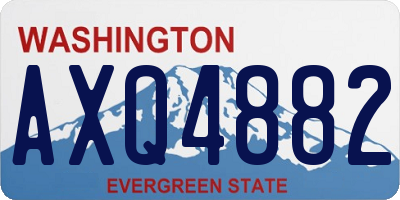 WA license plate AXQ4882