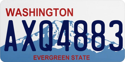 WA license plate AXQ4883