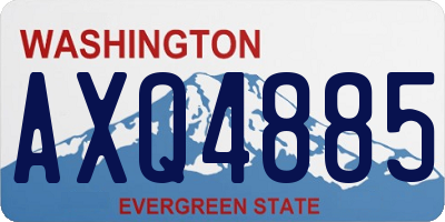 WA license plate AXQ4885