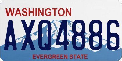 WA license plate AXQ4886