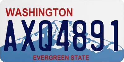 WA license plate AXQ4891