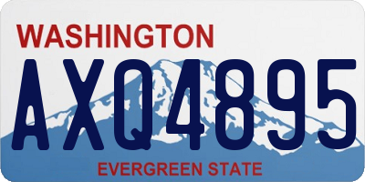WA license plate AXQ4895