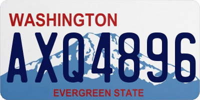 WA license plate AXQ4896