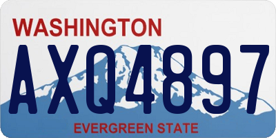 WA license plate AXQ4897