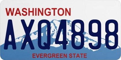 WA license plate AXQ4898