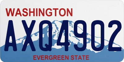 WA license plate AXQ4902