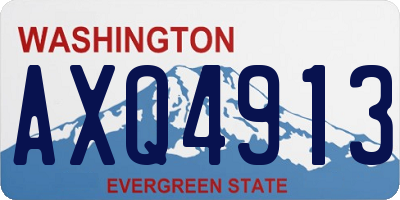 WA license plate AXQ4913