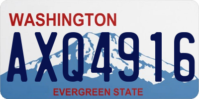 WA license plate AXQ4916