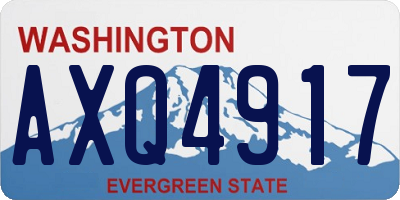 WA license plate AXQ4917