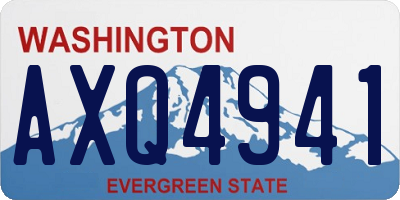 WA license plate AXQ4941