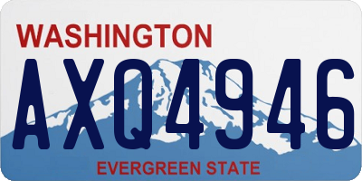 WA license plate AXQ4946