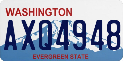 WA license plate AXQ4948
