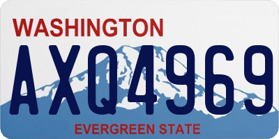 WA license plate AXQ4969
