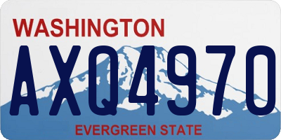 WA license plate AXQ4970