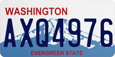 WA license plate AXQ4976