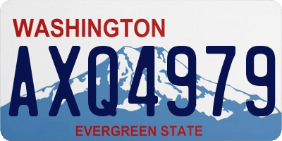 WA license plate AXQ4979