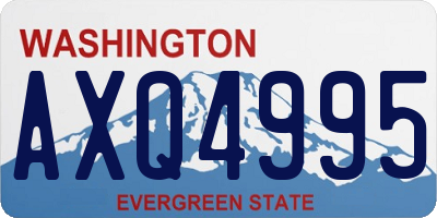 WA license plate AXQ4995
