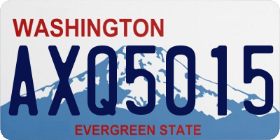 WA license plate AXQ5015