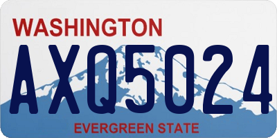 WA license plate AXQ5024