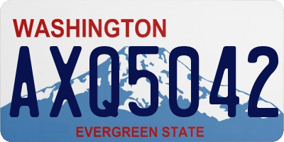 WA license plate AXQ5042