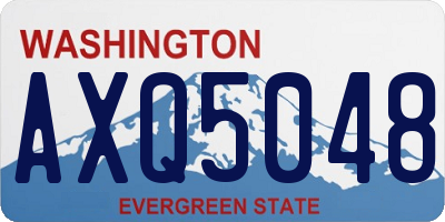 WA license plate AXQ5048