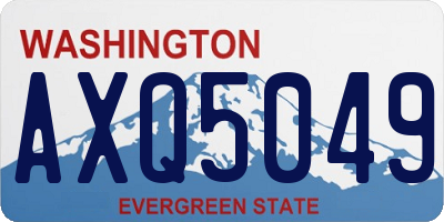 WA license plate AXQ5049
