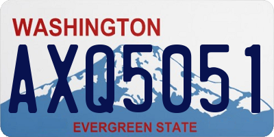 WA license plate AXQ5051