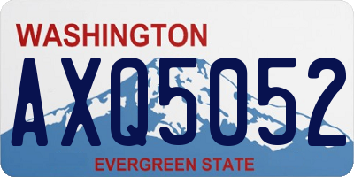 WA license plate AXQ5052