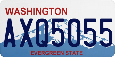 WA license plate AXQ5055