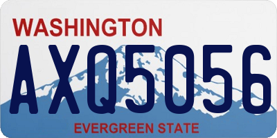 WA license plate AXQ5056