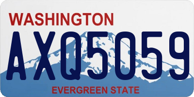 WA license plate AXQ5059