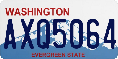 WA license plate AXQ5064
