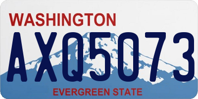 WA license plate AXQ5073