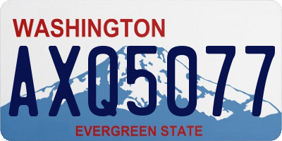 WA license plate AXQ5077