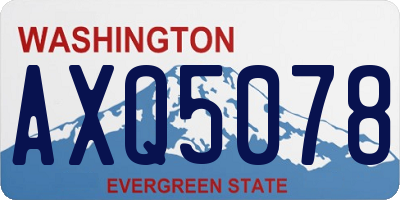 WA license plate AXQ5078