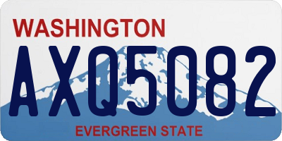 WA license plate AXQ5082
