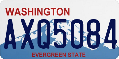WA license plate AXQ5084