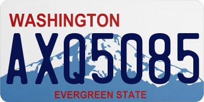WA license plate AXQ5085