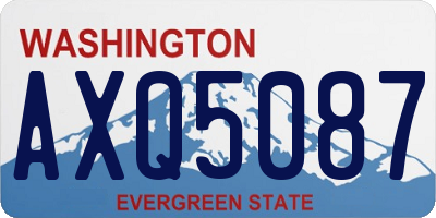 WA license plate AXQ5087