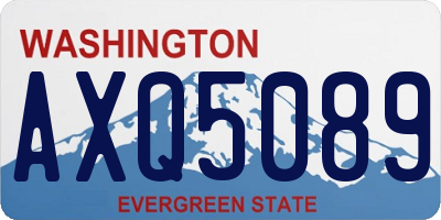 WA license plate AXQ5089