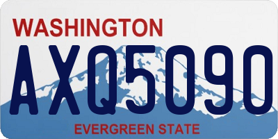 WA license plate AXQ5090
