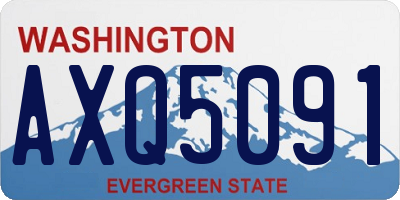 WA license plate AXQ5091