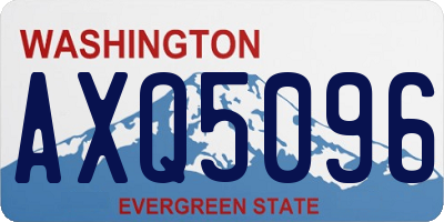 WA license plate AXQ5096