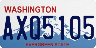 WA license plate AXQ5105