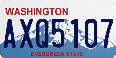 WA license plate AXQ5107