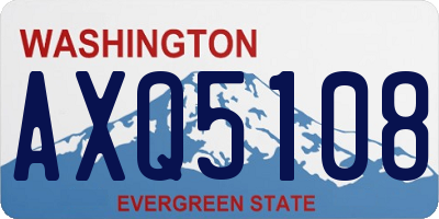 WA license plate AXQ5108