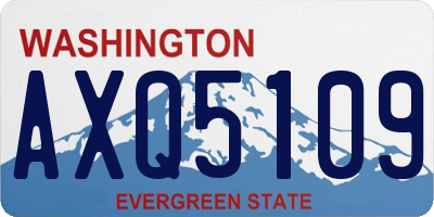 WA license plate AXQ5109