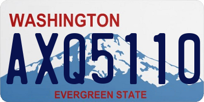 WA license plate AXQ5110