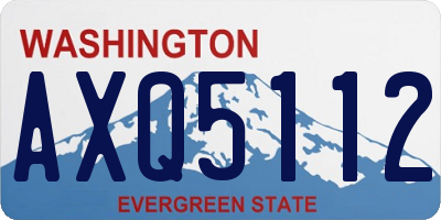 WA license plate AXQ5112